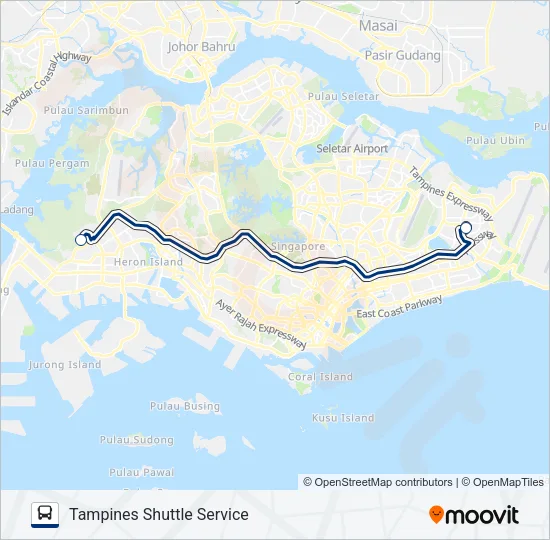 公交HEARTLAND SHUTTLE TO NTU路的线路图
