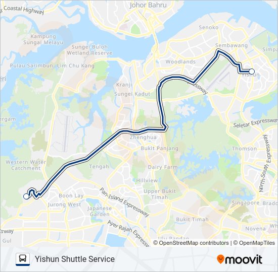 HEARTLAND SHUTTLE TO NTU Bus Line Map