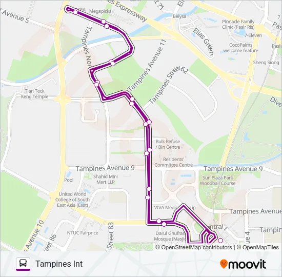 公交296路的线路图