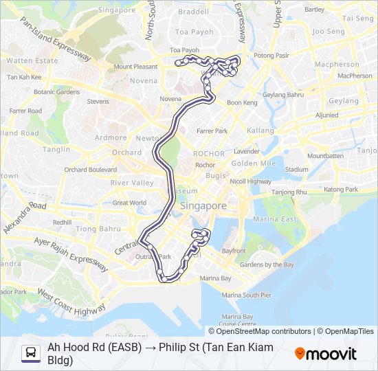 565 bus Line Map