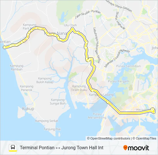 公交CW4路的线路图