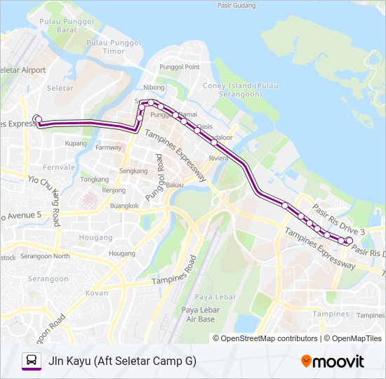 39A Bus Line Map