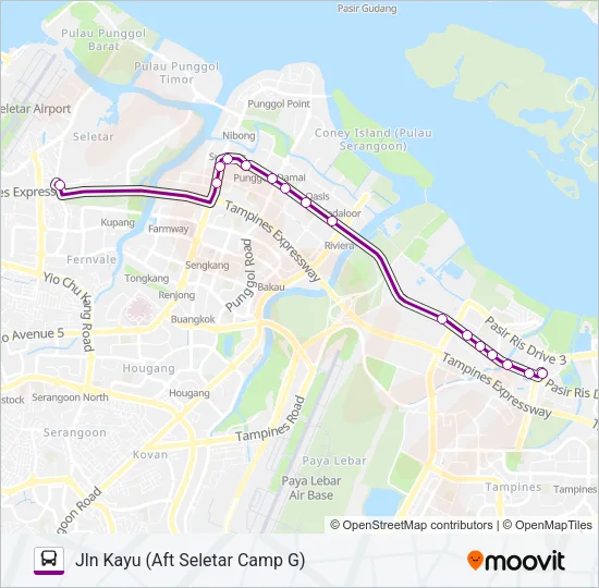 公交39A路的线路图