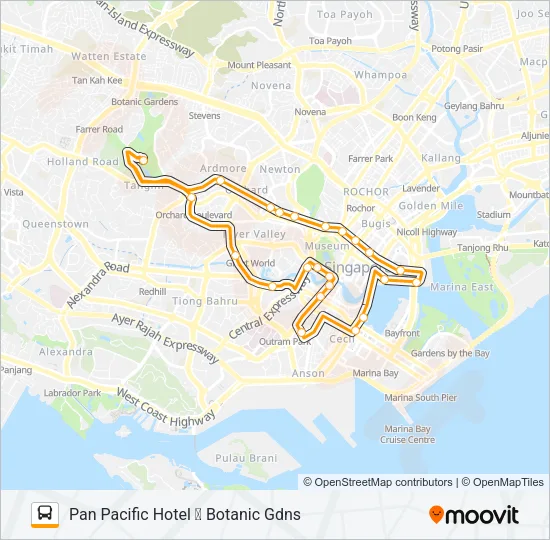公交FUNVEE CITY HOP-ON HOP-OFF BUS路的线路图
