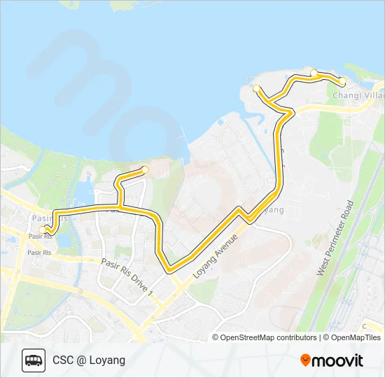 公交CSC SHUTTLE路的线路图