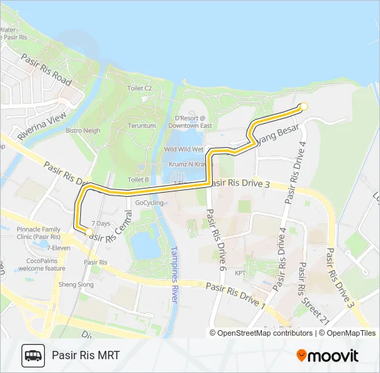 公交CSC SHUTTLE路的线路图