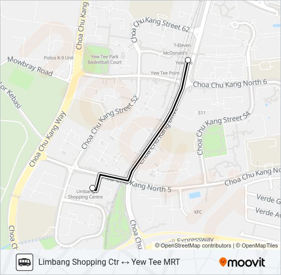 LBSC SHUTTLE Bus Line Map
