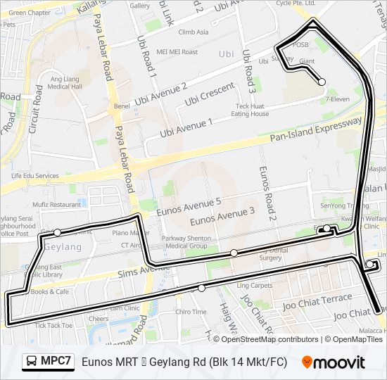 MPC7 bus Line Map