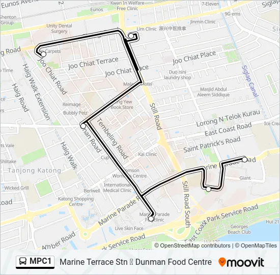 MPC1 Bus Line Map