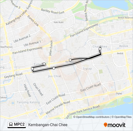 MPC2 Bus Line Map