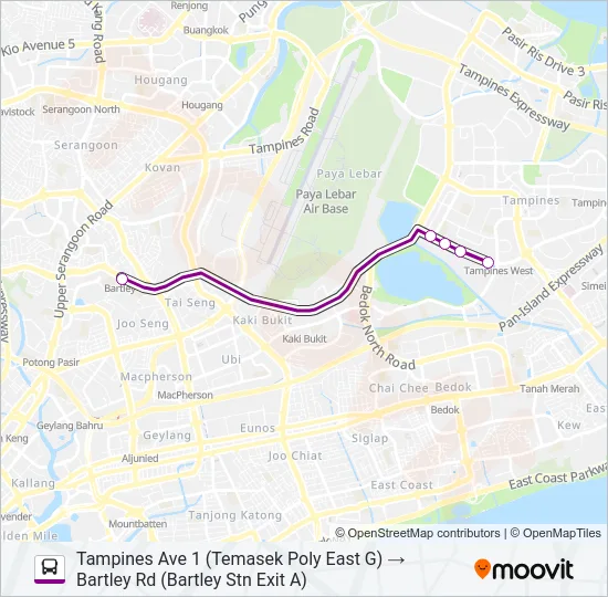 公交129A路的线路图