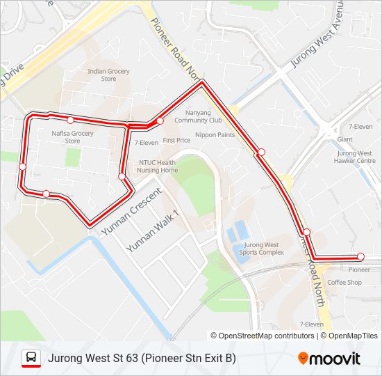 241A Bus Line Map