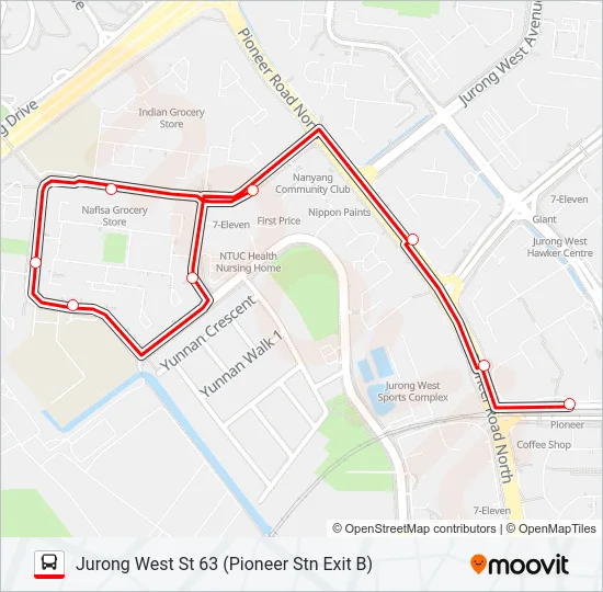 公交241A路的线路图