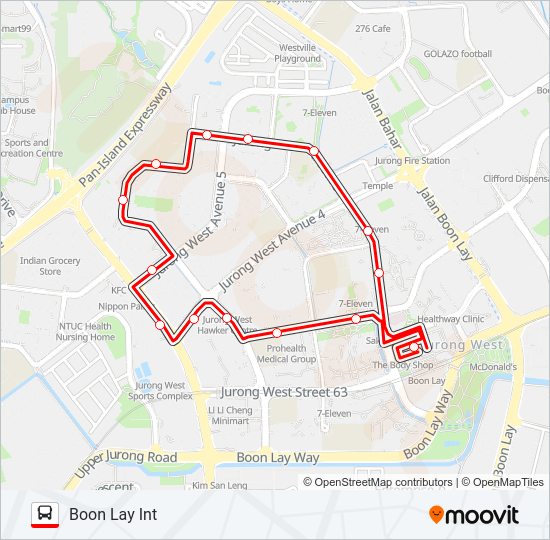243W Bus Line Map