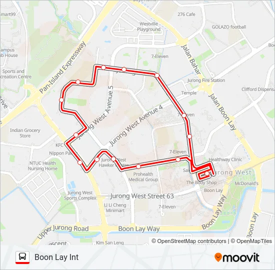 公交243W路的线路图