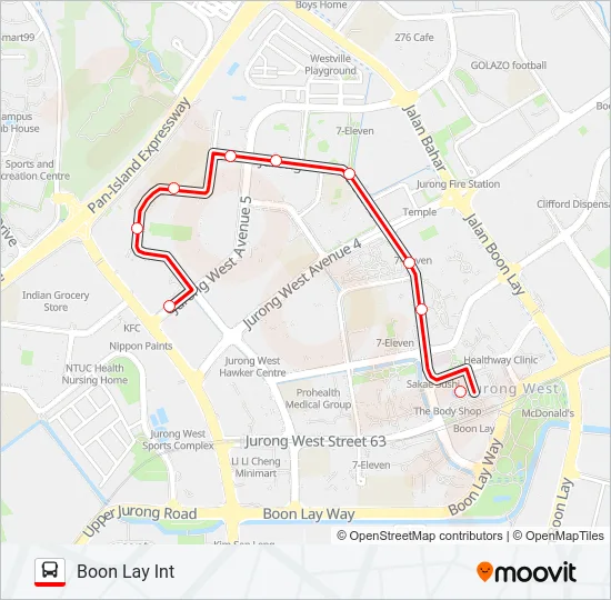 公交243W路的线路图