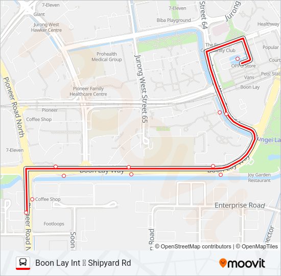 251 Bus Line Map