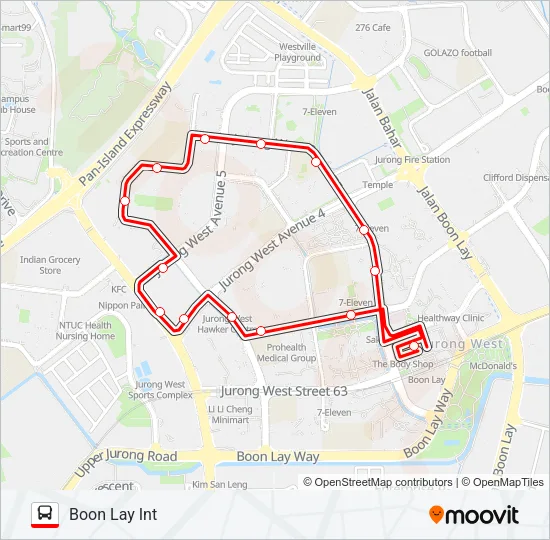 公交243G路的线路图