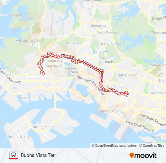 185 Bus Line Map