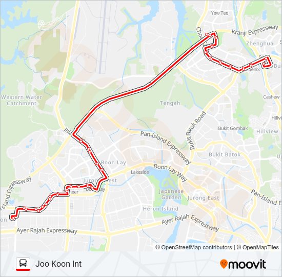 974 Bus Line Map