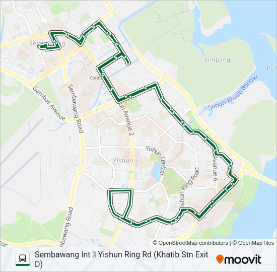 861 Bus Line Map