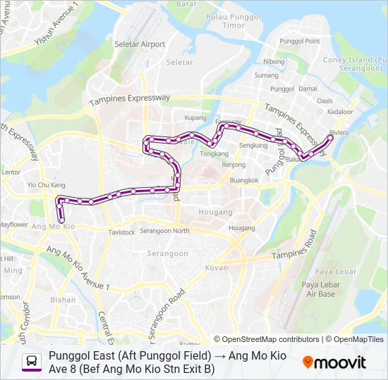 公交50A路的线路图