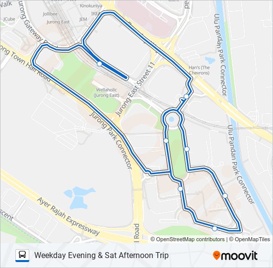 公交IBP BUS路的线路图