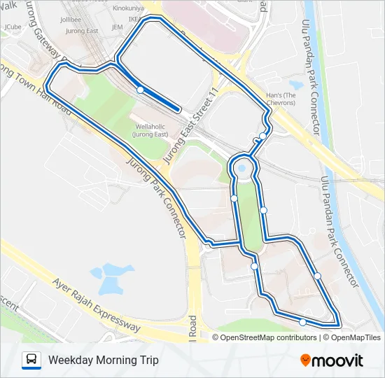 公交IBP BUS路的线路图