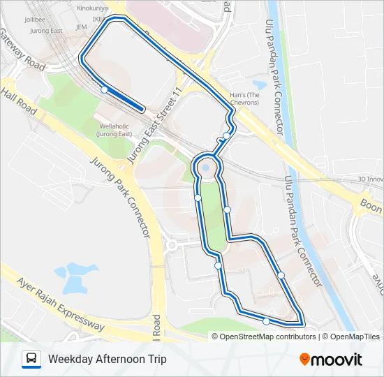 公交IBP BUS路的线路图