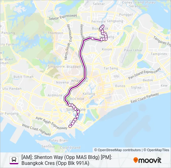 公交660M路的线路图