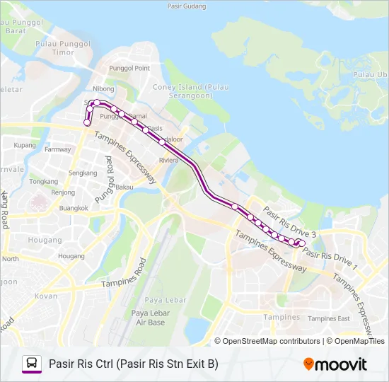 公交39B路的线路图