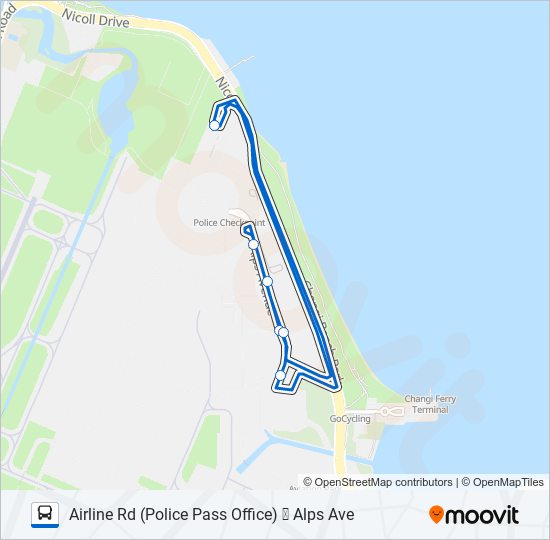公交ALPS SHUTTLE路的线路图