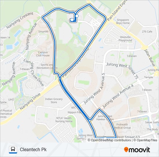 CTP PIONEER SHUTTLE bus Line Map