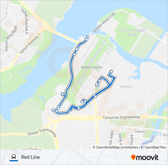 SAP LUNCH SHUTTLE (RED) Bus Line Map