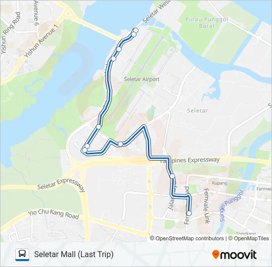公交SAP LUNCH SHUTTLE (BLUE)路的线路图