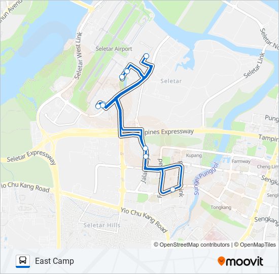 SAP LUNCH SHUTTLE (YELLOW) bus Line Map