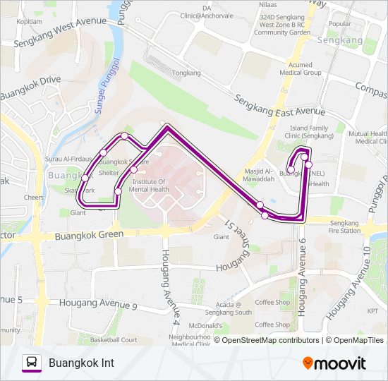 114 Bus Line Map