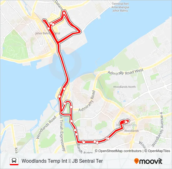 公交950路的线路图