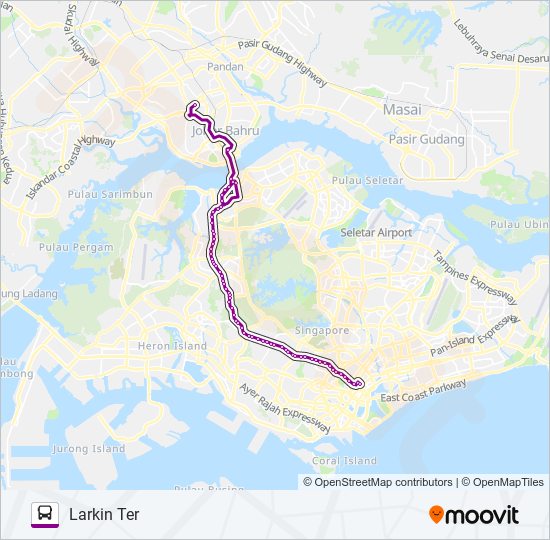 170 bus Line Map