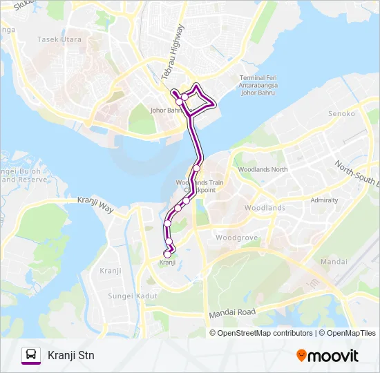 公交170X路的线路图