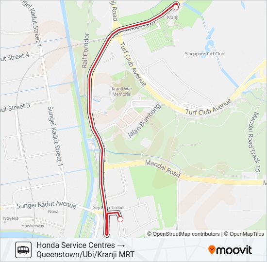 HONDA SHUTTLE SERVICE Bus Line Map