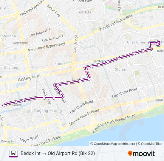 33B Bus Line Map