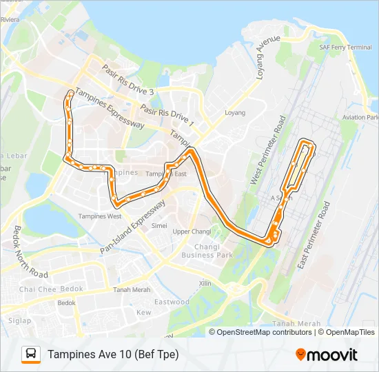 公交34B路的线路图