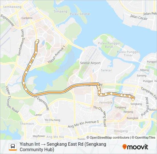 公交85A路的线路图