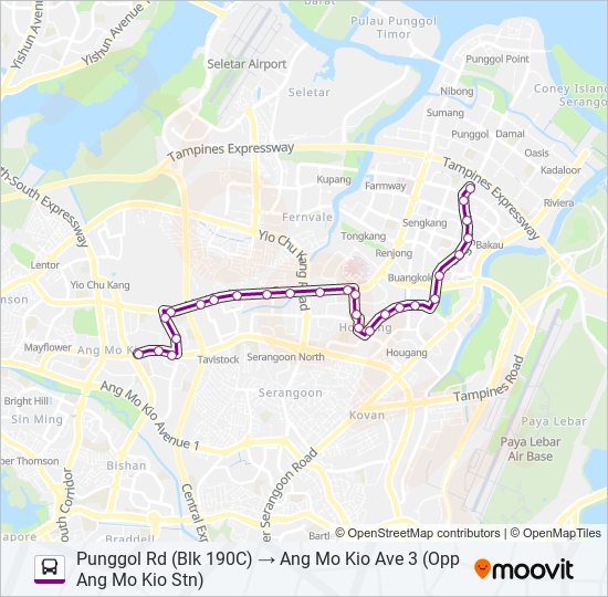 88A bus Line Map