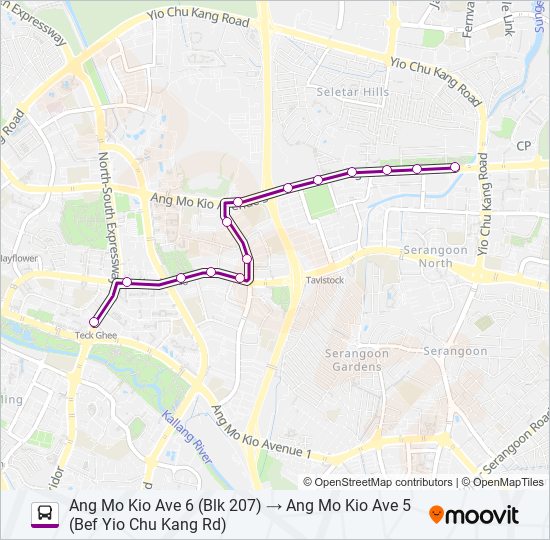 88B bus Line Map