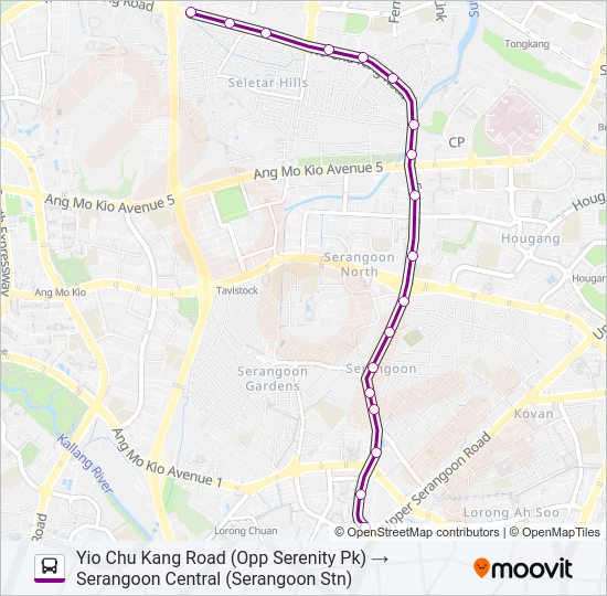 70B bus Line Map