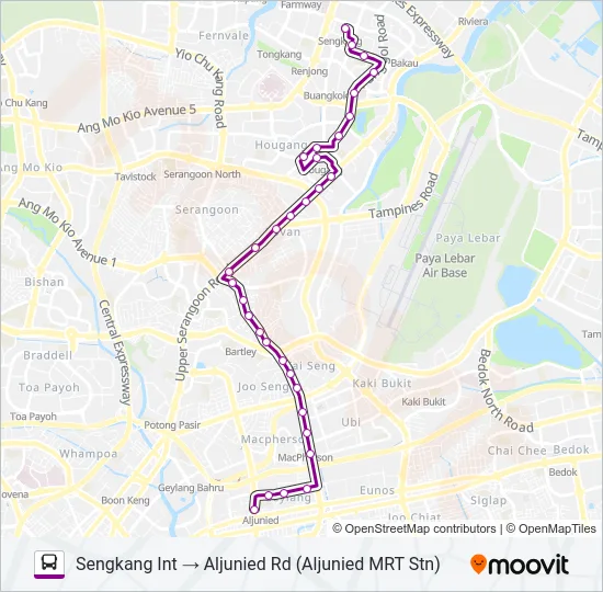 公交80A路的线路图