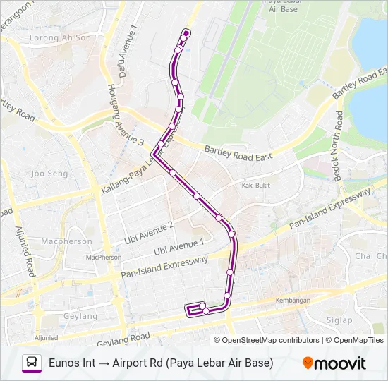 公交94A路的线路图
