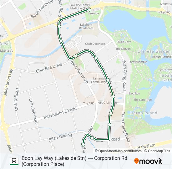 98A bus Line Map